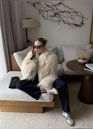 Шуба лама оверсайз
