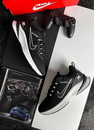 💎мужские кроссовки nike air zoom black white