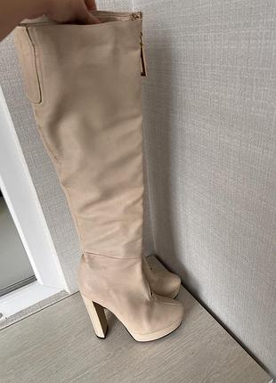 Ботфорти ! шкіра !