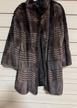 Шуба з хутра норки