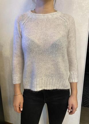 Натуральний светр, рукавчик три чверті, дуже теплий