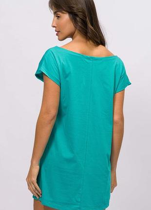 Котонове блакитне плаття туніка, розмір l