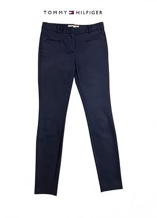 Женские классические брюки темно синего цвета tommy hilfiger xs