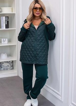 Теплий костюм з тринитки на флісі