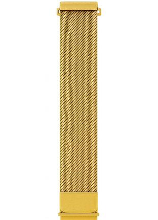 Ремінець для годинника універсальний металевий milanese loop 22 мм (gold)