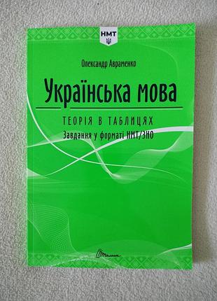 Украинский язык. справочник. теория в таблицах. 2025. авраменко о.
