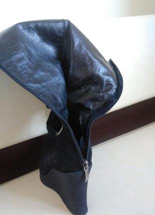 Черные замшевые сапоги r&renzi3 фото