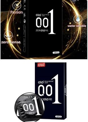 10шт / 001 zer olo ne гладкие ультратонкие презервативы с хорошей смазкой