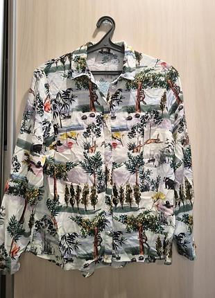 Это любоффф♥️кранная рубашка!смотрите принт!🥰