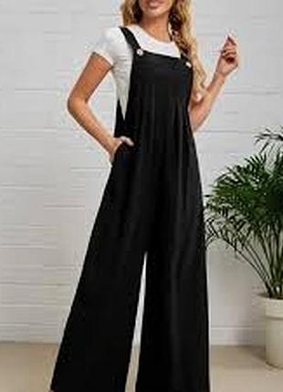 Брюки юбка кюлоты штаны размер 54-56 / 20-22 ромпер комбез черные 3xl cider теплые вельвет