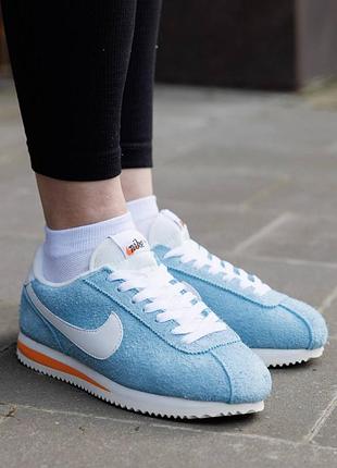 Кроссовки nike cortez blue white