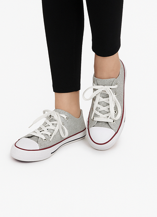 Срібні кеди converse, 30 розмір