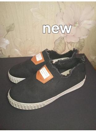 Нові мокасини чорні smile оригінальні