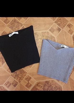 Снуд серый шарф горло zara