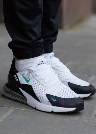 Кроссовки nike air max 270 white black mint
