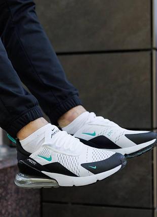 Кроссовки nike air max 270 white black mint