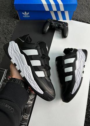 Кроссовки adidas originals niteball leather black white разграждающий sale