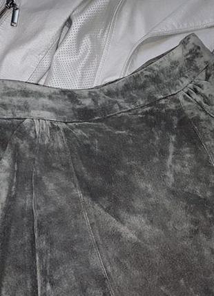 Кожаная юбка  h&m с защипами  🔥🔥🔥5 фото