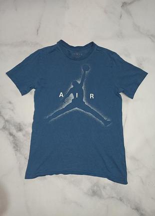 Унісекс футболка air jordan синьо-біла ідеал xs-s