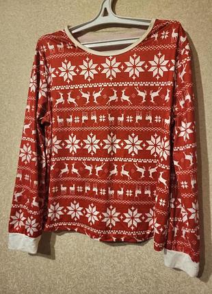 Пижaмный лонгслив shein 7