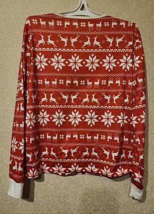 Пижaмный лонгслив shein 3