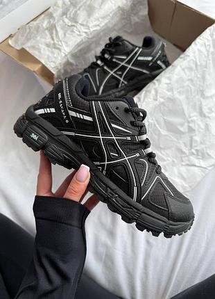 Asics gel kahana 8 термо black white жіночі кросівки