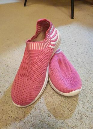 Розовые мокасины/свпоны для девочки