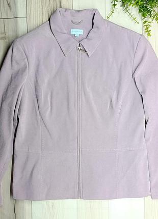 Пиджак женский atmosphere сиреневый винтажный y2k l-xl на молнии