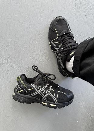 Кросівки чоловічі asics gel-kahana 8 black/green gore-tex
