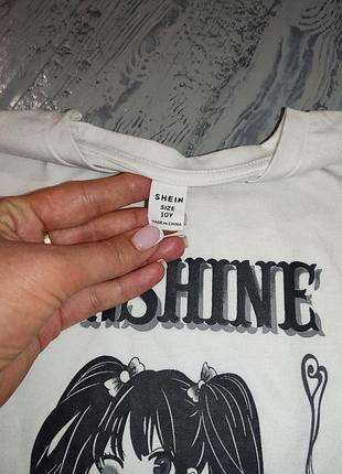 Лонг футболка з довгим рукавом  кофтина на дівчинку 140 6