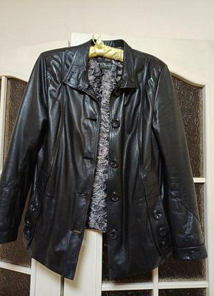 Куртка женская кожаная производство турция)