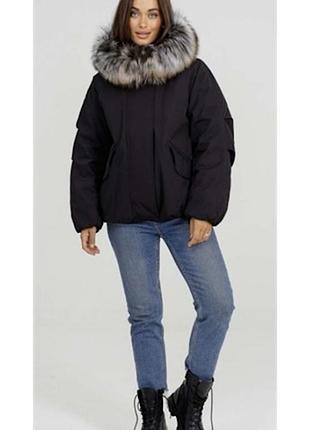 Пуховик парка оригінал з натуральним хутром