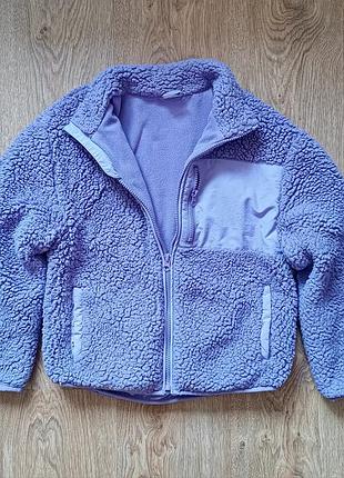 Тедді курточка zara. 140р. лаванда