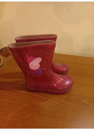 Резиновые сапоги свинка пеппа