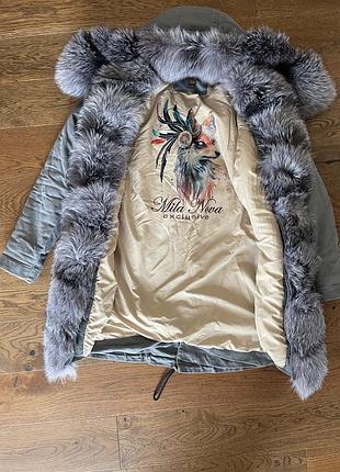 Жіноча сіра парка mila nova  розміру s