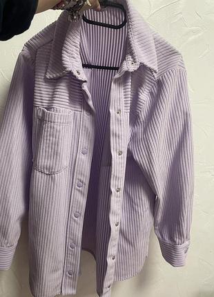 Рубашка лавандового кольору