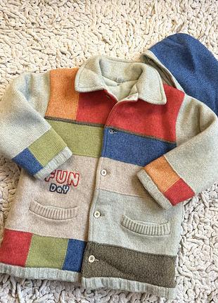 Яскрава в’язана кофта/ кардиган prénatal для дітей 6–7 років (зріст 119–125 см)