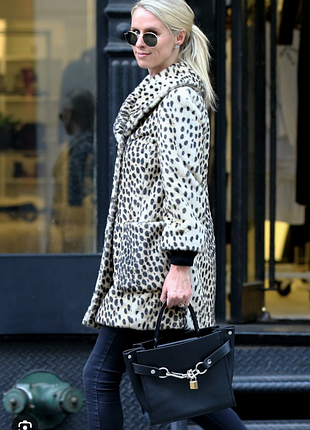 Стильное трендовое пальто в леопардовый принт