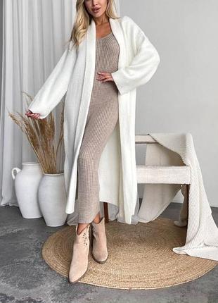 Топовий довгий кардиган