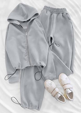 Теплі жіночі спортивні,  прогулянкові костюми, зіп-худі на блискавці