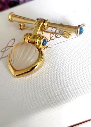 Вінтажний французький медальйон-брошка від артюса бертрана