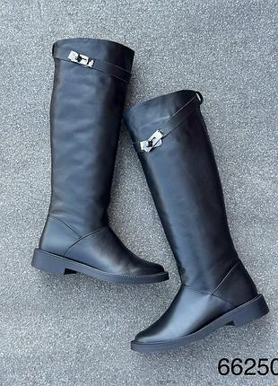 Сапоги женские кожаные