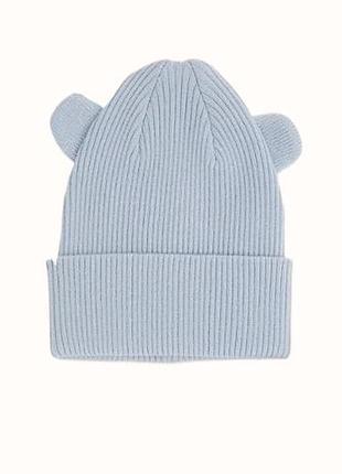 Демісезонна в'язана шапочка з вушками для хлопчика джордж