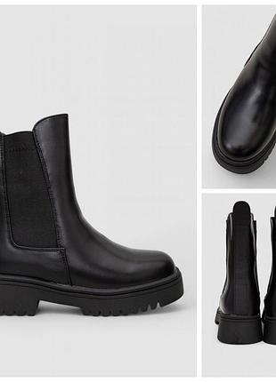 Ботинки женские зимние на меху, цвет черный