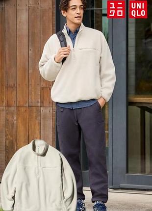 Флисовый пуловер uniqlo