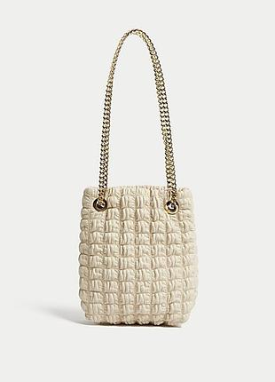 Женская стильная сумка через плечо marks &amp; spencer crema