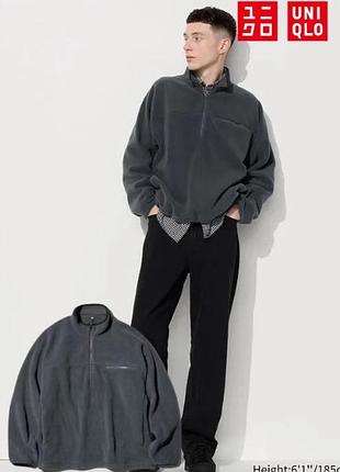 Флисовый пуловер uniqlo