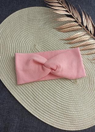 Жіноча пов'язка на голову осіння пов'язка рубчик