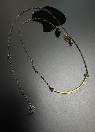 Підвіска tiffany smile оригінал, жовте золото