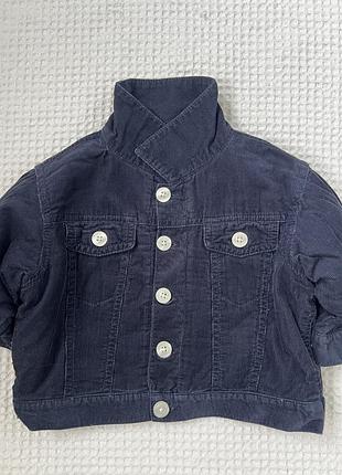 Утеплена веліветова курточка для малюків від gap baby